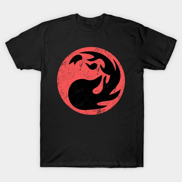 Red Mana Magic The Gathering Vintage T-Shirt by KrateMilk